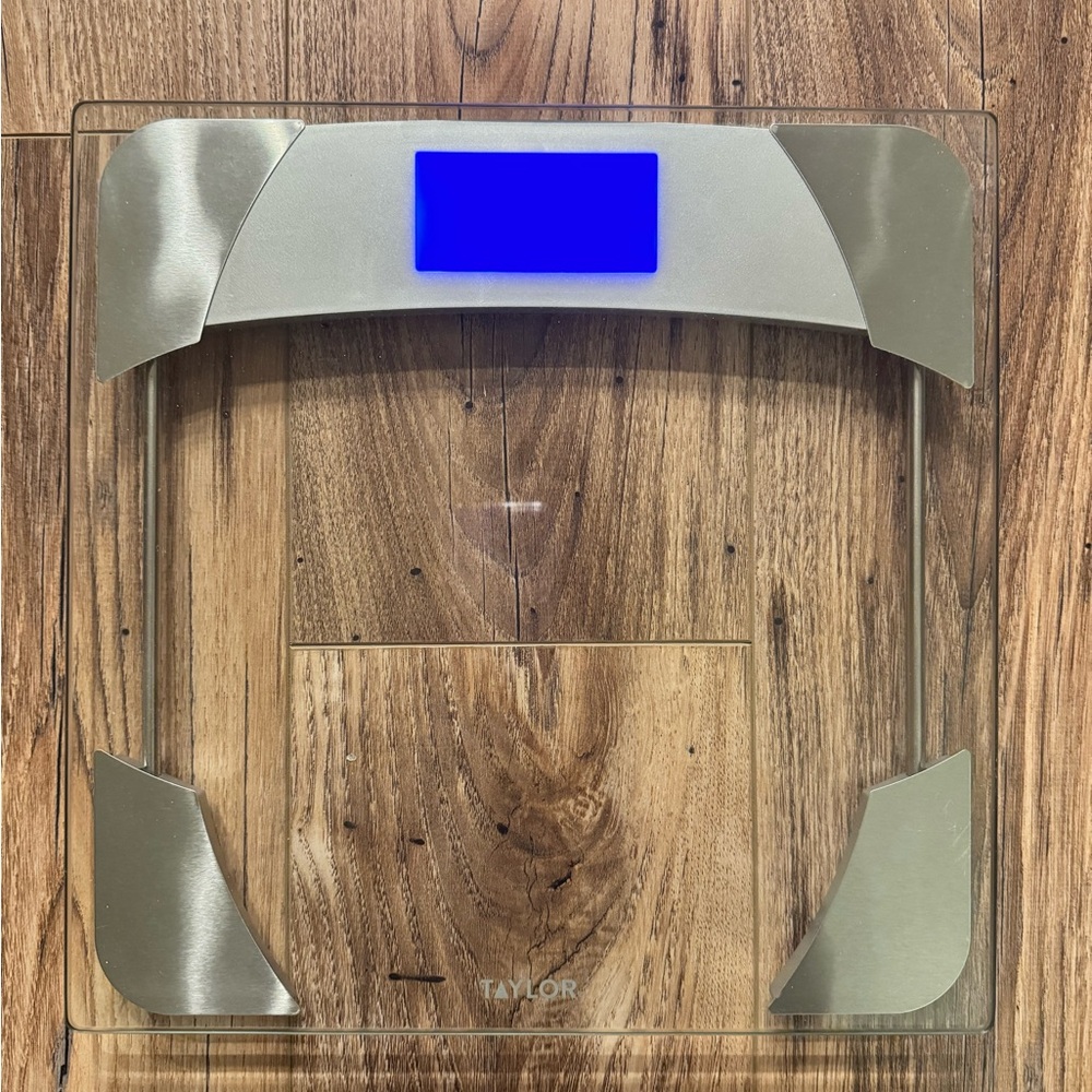 Taylor silver and white digital scale